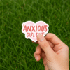 Anxious Girl Shit Sticker