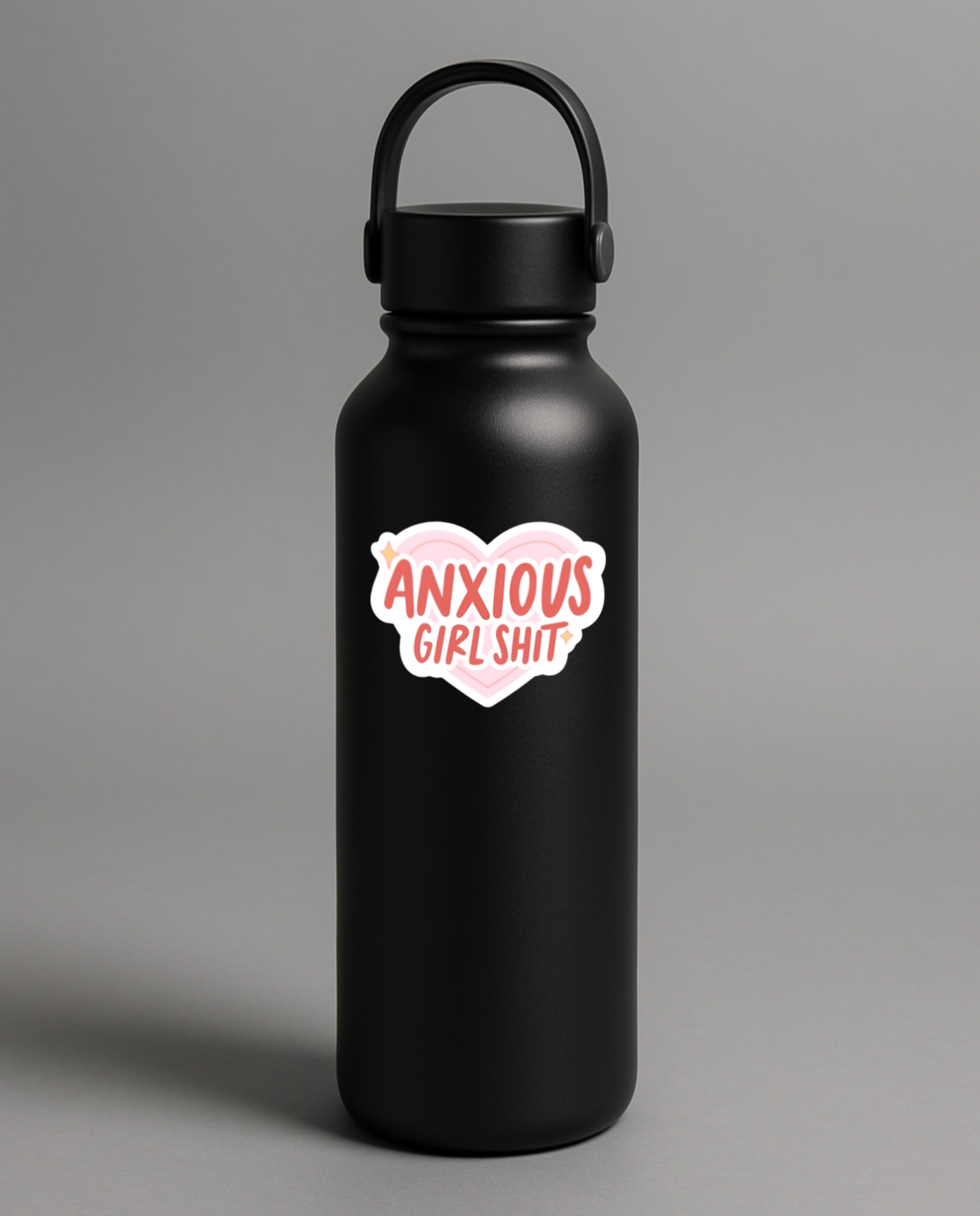 Anxious Girl Shit Sticker