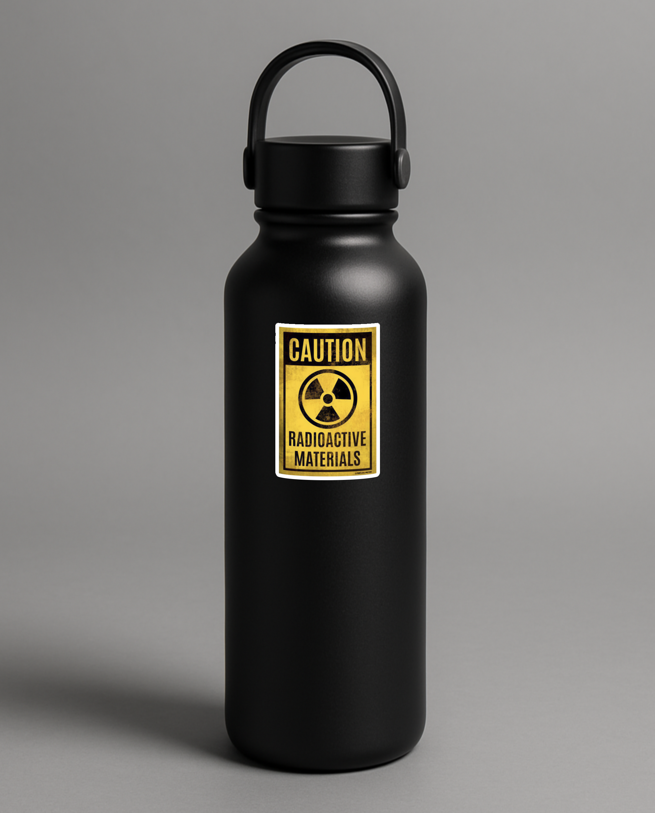 Caution Radioactive Sticker