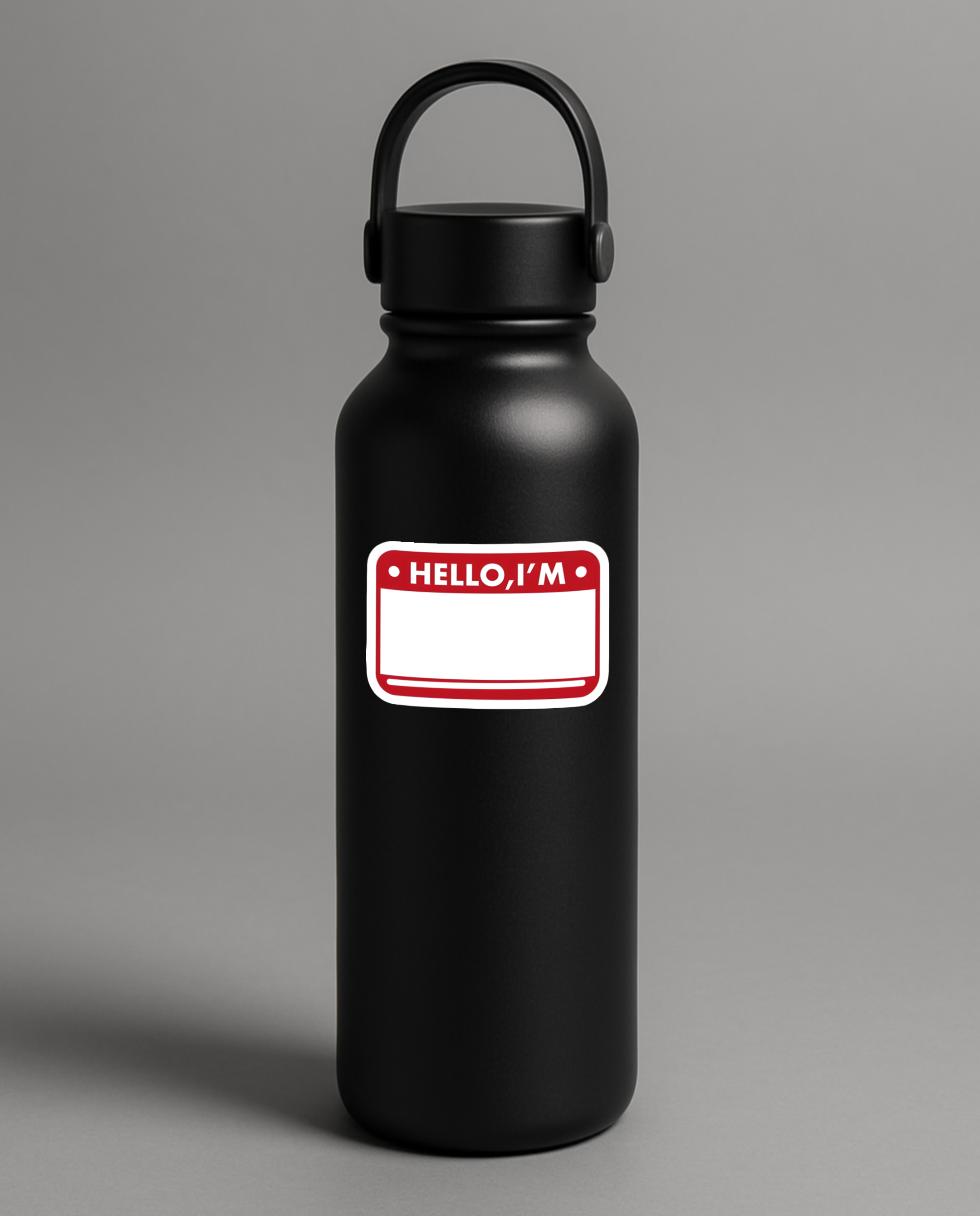 "Hello i'm" Nameplate sticker